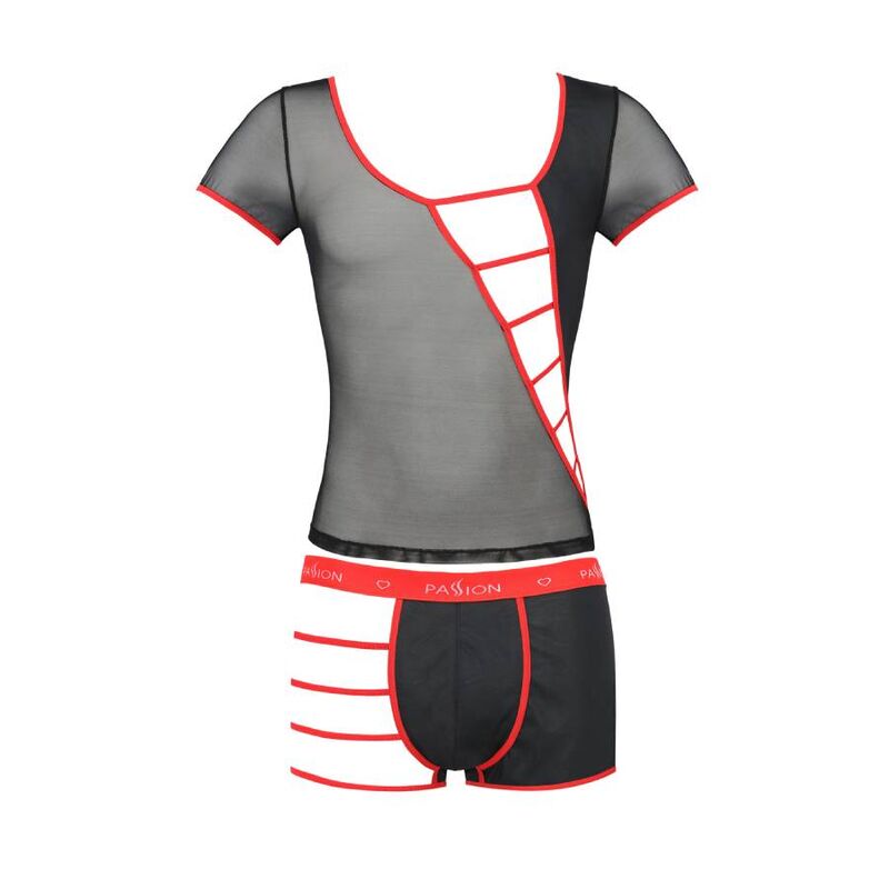 PASSION 055 Set Mark Negro S M – Conjunto De Lencería Elegante Para Comodidad Y Estilo