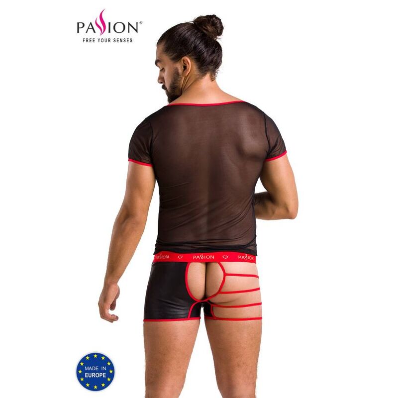 PASSION 055 Set Mark Negro S M – Conjunto De Lencería Elegante Para Comodidad Y Estilo