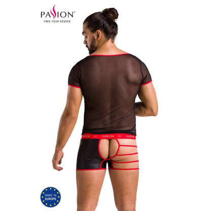 PASSION 055 Set Mark Negro S M – Conjunto De Lencería Elegante Para Comodidad Y Estilo