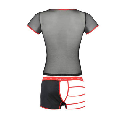 PASSION 055 Set Mark Negro S M – Conjunto De Lencería Elegante Para Comodidad Y Estilo