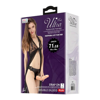 BAILE - ULTRA PASSIONATE HARNESS DOBLES DILDOS CON ARNÉS-BAILE HARNESS COLLECTION-Noxtic