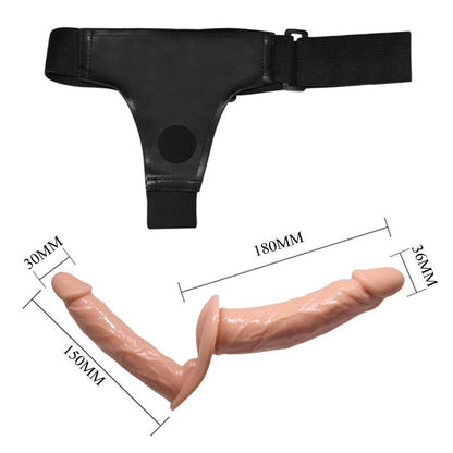 BAILE - ULTRA PASSIONATE HARNESS DOBLES DILDOS CON ARNÉS-BAILE HARNESS COLLECTION-Noxtic
