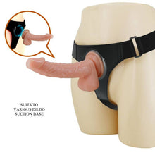 PRETTY LOVE - HARNESS BRIEFS ARNÉS UNIVERSAL CON DILDO KEVIN 19 CM NATURAL-PRETTY LOVE-Noxtic