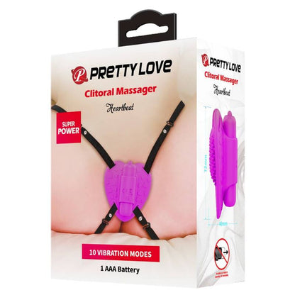 Pretty Love Masajeador Heartbeat Morado – Estimulador Con 10 Modos De Vibración Para Placer Personal
