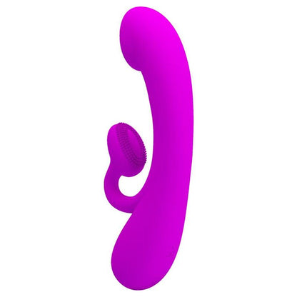 PRETTY LOVE - SINCERE SILICONE CLITORIS VIBRATOR AND SUCKER PURPLE