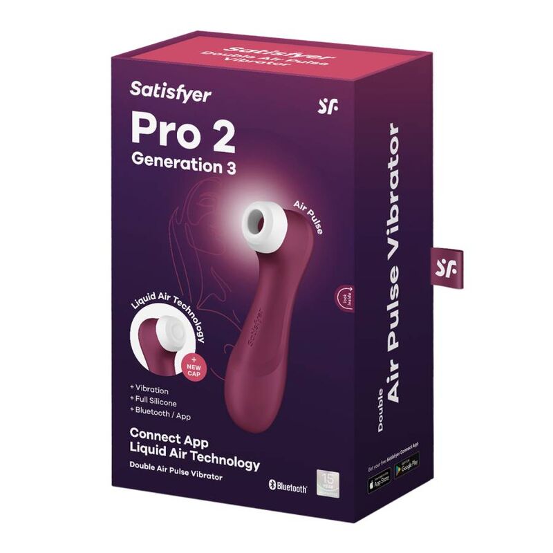 Satisfyer Pro 2 Generazione 3 Nero – Stimolatore ergonomico con connettività Bluetooth