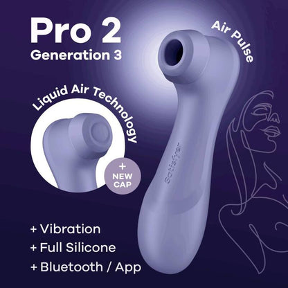 Satisfyer Pro 2 Generazione 3 Nero – Stimolatore ergonomico con connettività Bluetooth