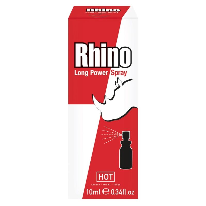 Spray ritardante HOT Rhino 10 ml – Formula discreta per prolungare i momenti intimi