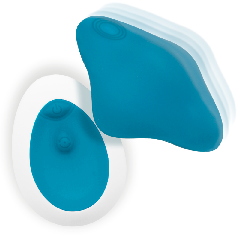INTENSE Samantha Pantie Telecomando Blu – Discreto con Design Ergonomico per il Piacere Personale