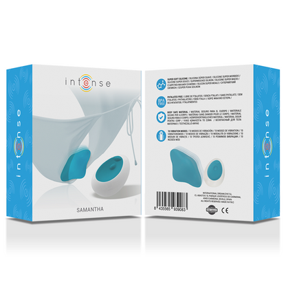 INTENSE Samantha Pantie Telecomando Blu – Discreto con Design Ergonomico per il Piacere Personale