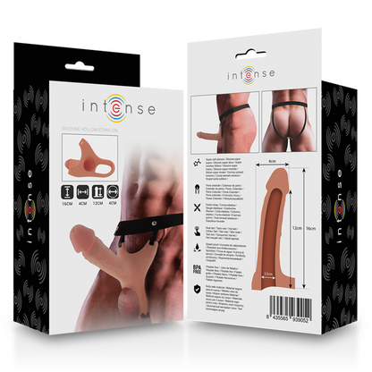 INTENSE Arnés Hueco Con Dildo De Silicona – Diseño Ergonómico Para Placer Confortable