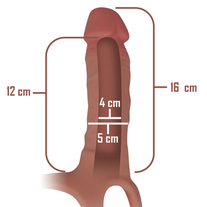 INTENSE Arnés Hueco Con Dildo De Silicona – Diseño Ergonómico Para Placer Confortable