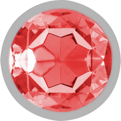 Comprar INTENSE Plug Anal Metal Con Cristal Rojo Talla L – Diseño Elegante Para Bienestar Sensual-Noxtic