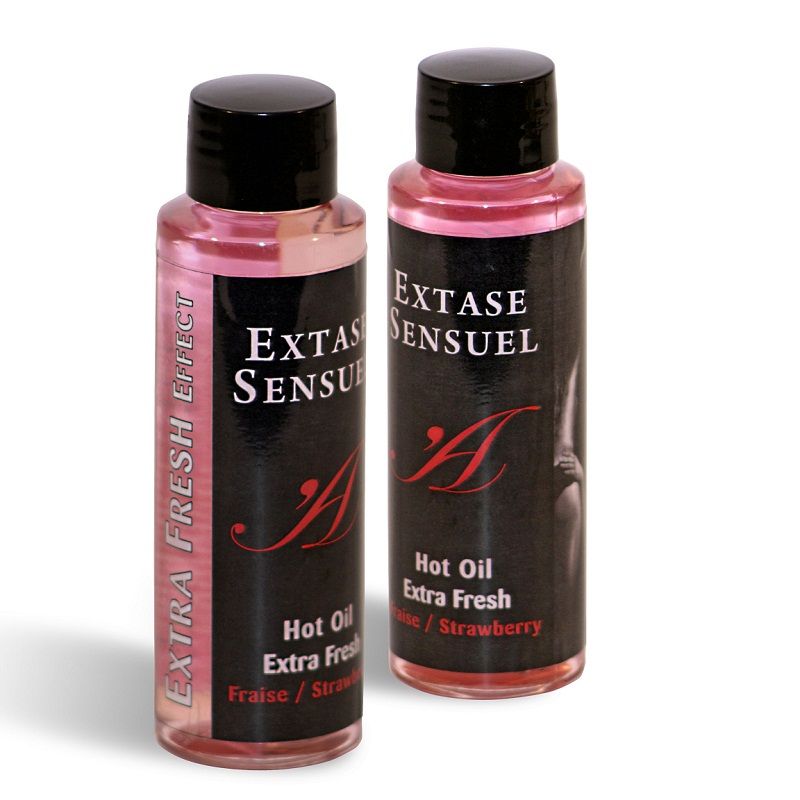 EXTASE SENSUAL - EXTRA FRESH STRAWBERRY EFFECT MASSAGE OIL 100 ML