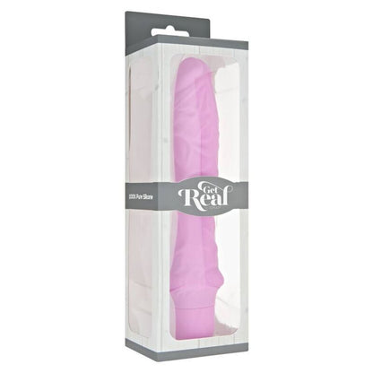 Comprar GET REAL Classic Large Rosa – Vibrador De Silicona Con Diseño Ergonómico Para Placer Intenso-Noxtic