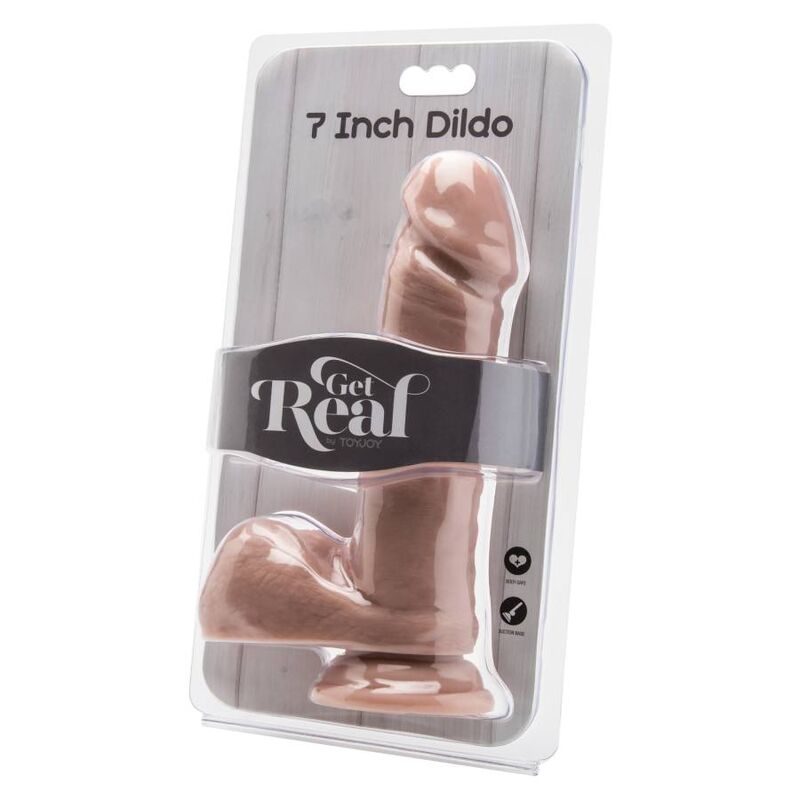 Get Real Dildo Realista 18 cm – Diseño Natural Para Placer Íntimo Único