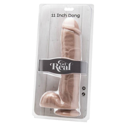 Get Real Dildo 28 Cm Con Testículos – Diseño Ergonómico Para Experiencia Realista
