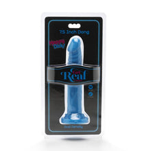 GET REAL Happy Dicks Dong 19 Cm Azul – Juguete Erótico Con Diseño Realista Y Colorido