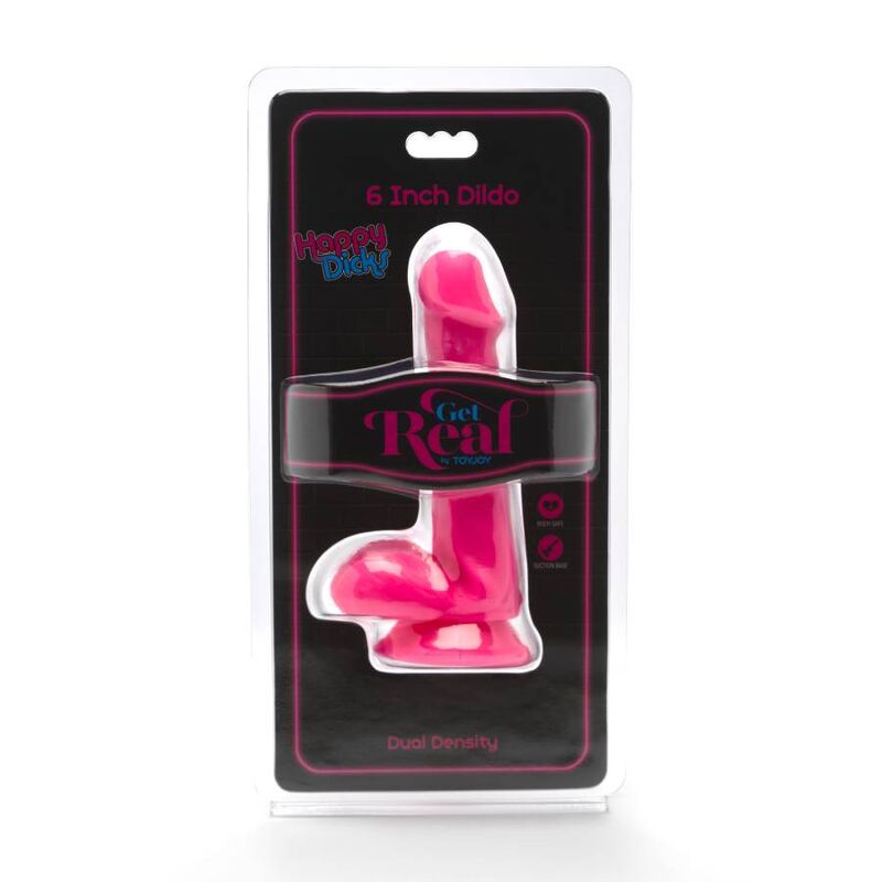 Get Real Happy Dicks Dildo 12 cm Rosa – Design colorato per un piacere autentico