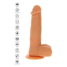 GET REAL Dildo Vibrante con Sfere Rotanti – Stimolazione Realistica con Base a Ventosa