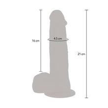 GET REAL Dildo Vibrante con Sfere Rotanti – Stimolazione Realistica con Base a Ventosa