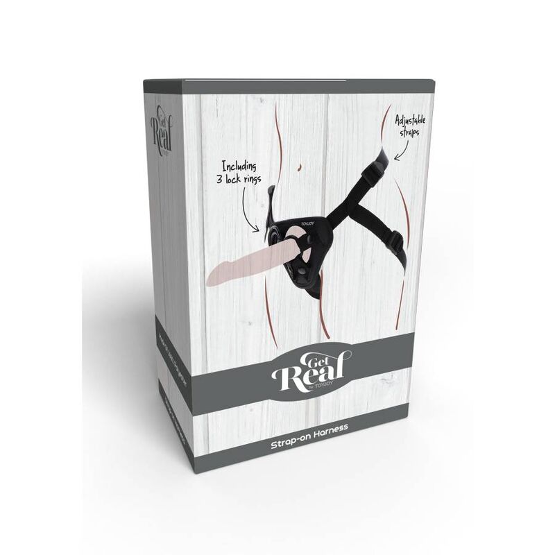 GET REAL - STRAP-ON HARNÉS NEGRO-GET REAL-Noxtic