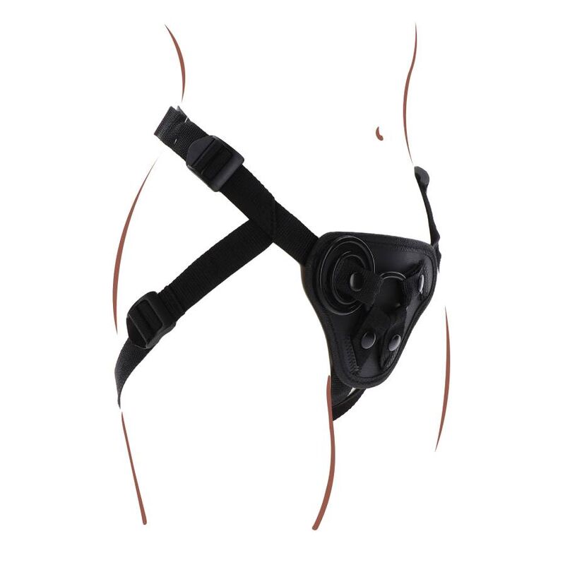 GET REAL - STRAP-ON HARNÉS NEGRO-GET REAL-Noxtic