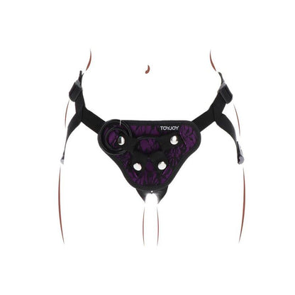 GET REAL - STRAP-ON LACE HARNÉS MORADO-GET REAL-Noxtic
