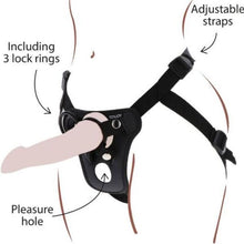 GET REAL - STRAP-ON PLEASURE HARNÉS NEGRO-GET REAL-Noxtic
