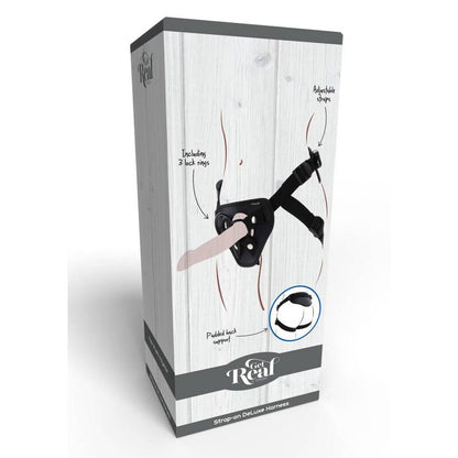 GET REAL - STRAP-ON DELUXE BLACK HARNESS