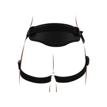 GET REAL - STRAP-ON DELUXE BLACK HARNESS