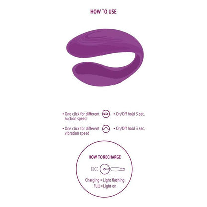 XOCOON Bound Love Vibrador Para Parejas Morado – Diseño Ergonómico Para Comodidad En Momentos Íntimos