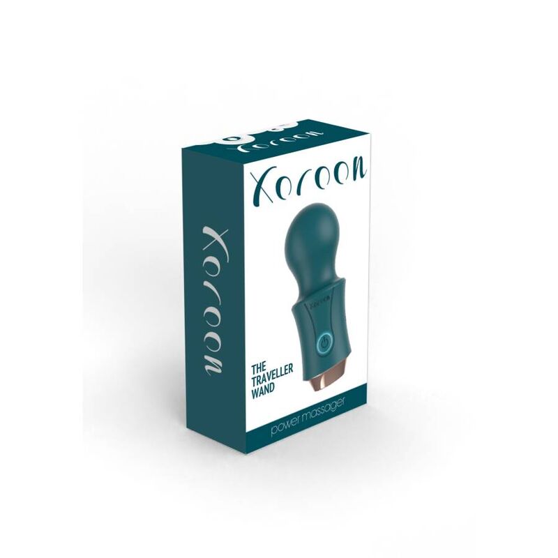 XOCOON The Traveller Wand Verde – Masajeador Recargable Con Vibraciones Profundas y Comodidad Superior