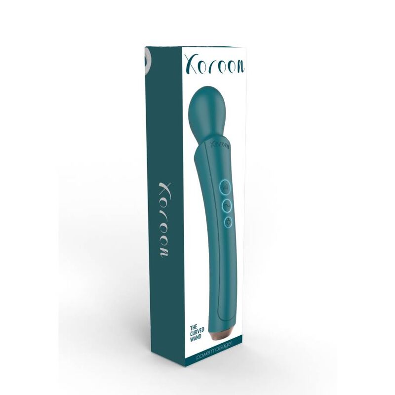 XOCOON The Curved Wand Verde – Vibrador Recargable Con Diseño Ergonómico Para Placer Personal