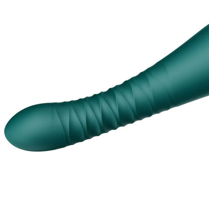 ZALO King Thruster Verde – Vibrador Recargable Con Tecnología PowerThrust Para Estimulación Única