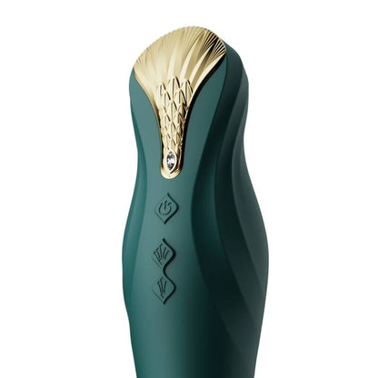ZALO King Thruster Verde – Vibrador Recargable Con Tecnología PowerThrust Para Estimulación Única