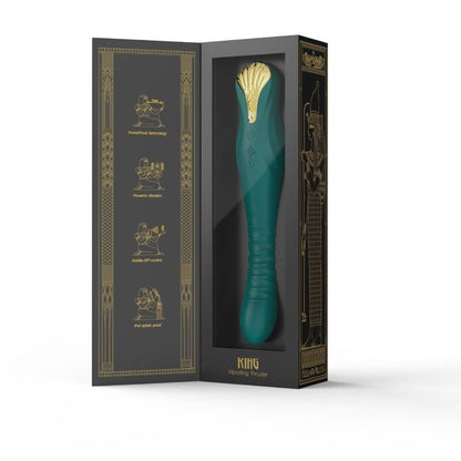 ZALO King Thruster Verde – Vibrador Recargable Con Tecnología PowerThrust Para Estimulación Única