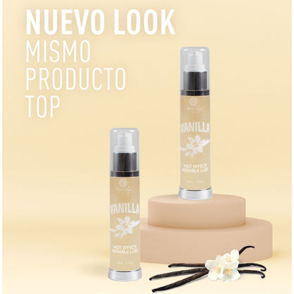 SECRETPLAY Lubricante 2 en 1 Efecto Calor Vainilla 50 ml – Fórmula Hidratante Sin Azúcar Para Placer Sensual