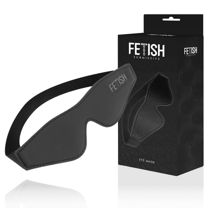 Maschera in pelle vegana FETISH SUBMISSIVE - Design elastico per giochi di bondage eleganti