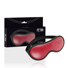 FETISH SUBMISSIVE DARK ROOM - MASCHERA PER OCCHI IN PELLE VEGANA CON FODERA IN NEOPRENE