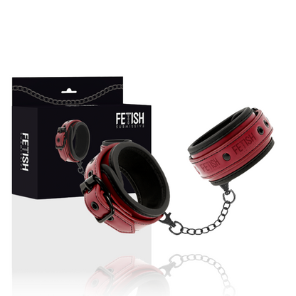 FETISH Submissive Dark Room – Manette in pelle vegana con fodera in neoprene per comfort e stile