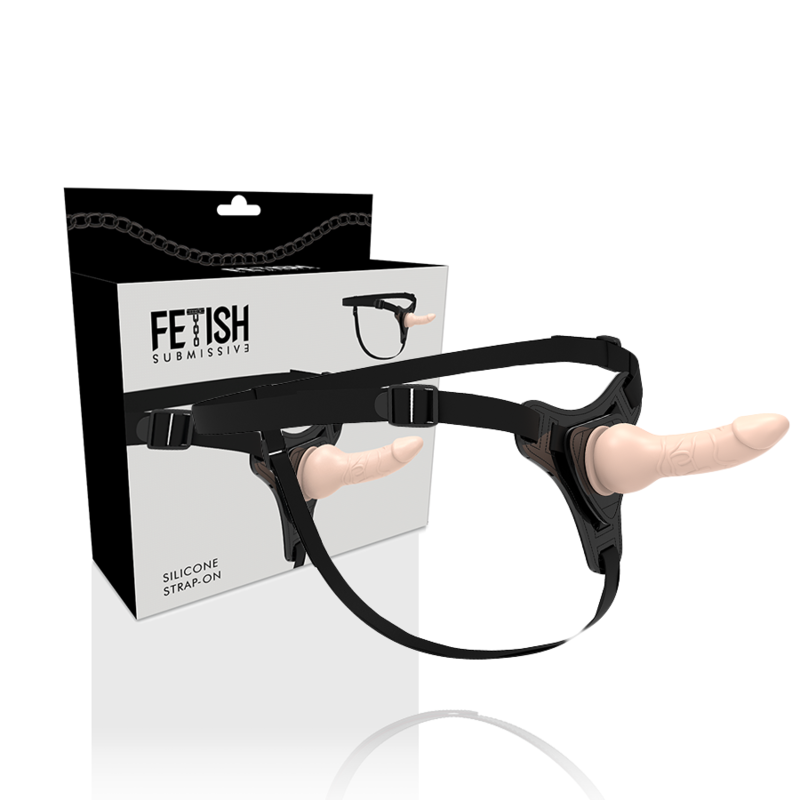 FETISH SUBMISSIVE HARNESS - SILICONA FLESH REALISTIC 16CM-FETISH SUBMISSIVE HARNESS-Noxtic