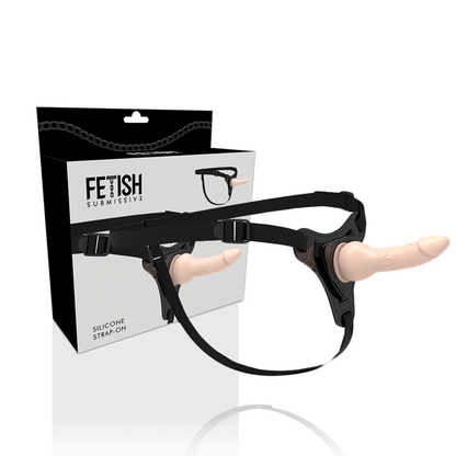 FETISH SUBMISSIVE HARNESS - SILICONA FLESH REALISTIC 16CM-FETISH SUBMISSIVE HARNESS-Noxtic