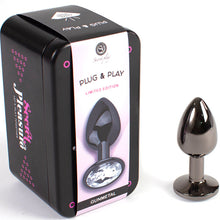 Comprar SECRETPLAY Butt Plug Gunmetal Talla S – Diseño Elegante Para Placer Intenso-Noxtic