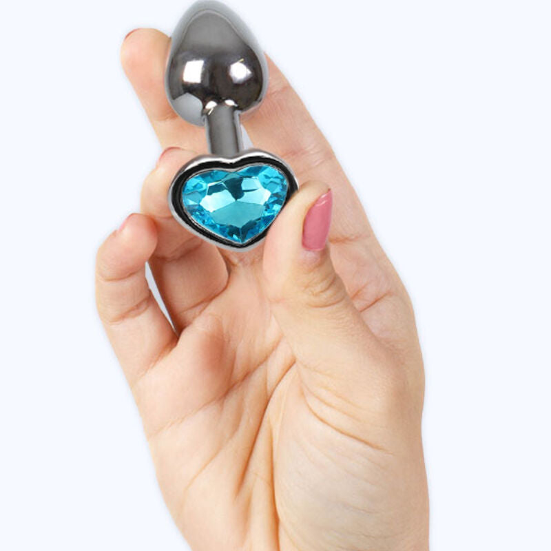 SECRETPLAY Butt Plug Corazón Azul Talla S – Diseño Elegante Para Nuevas Experiencias De Placer