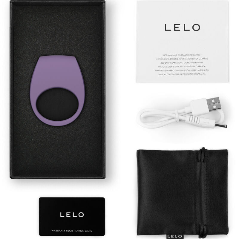 LELO Tor 3 Anello Vibrante Nero – Stimolatore Ideale per le Coppie con Design Elegante