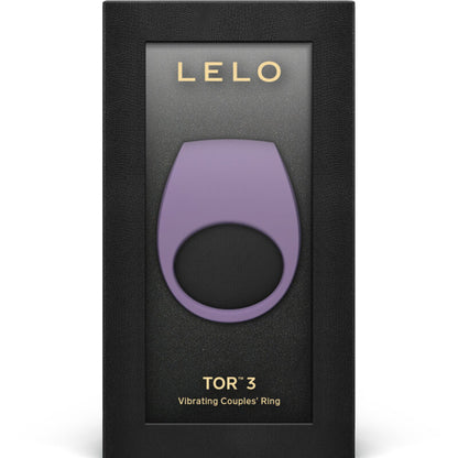 LELO Tor 3 Anello Vibrante Nero – Stimolatore Ideale per le Coppie con Design Elegante