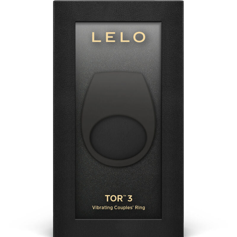LELO Tor 3 Anello Vibrante Nero – Stimolatore Ideale per le Coppie con Design Elegante
