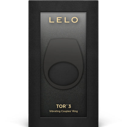LELO Tor 3 Anello Vibrante Nero – Stimolatore Ideale per le Coppie con Design Elegante