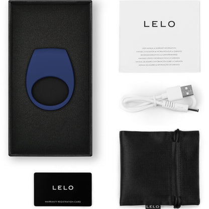 LELO Tor 3 Anello Vibrante Nero – Stimolatore Ideale per le Coppie con Design Elegante